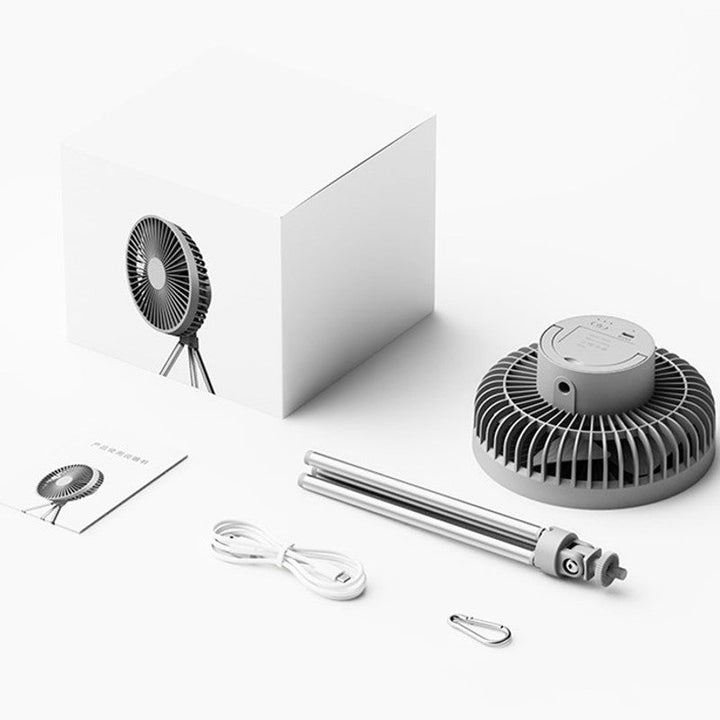 Portable Rechargeable Fan with Flexible Tripod & 3 Speed Settings, for Travel, Office, Room, Outdoor | Stornfield