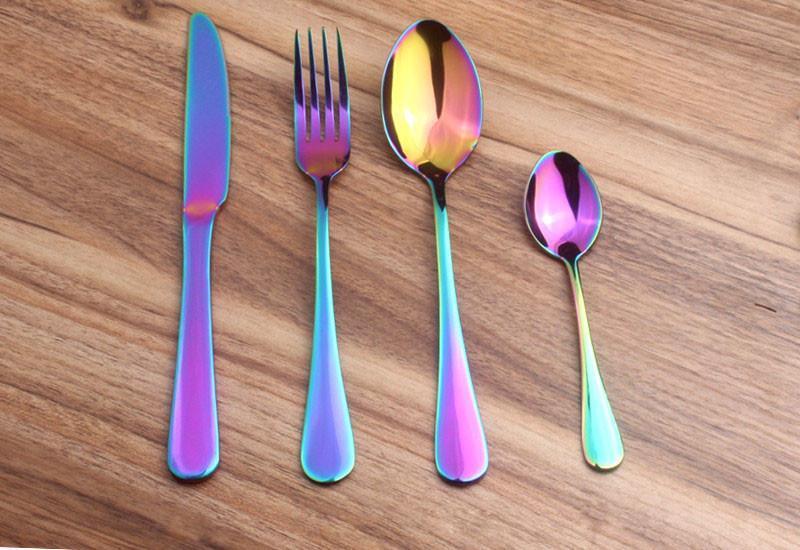 Prismatic Rainbow Cutlery (4 Piece Set) | Stornfield