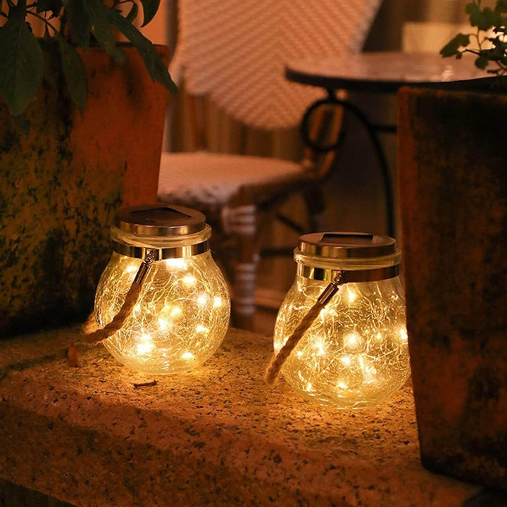 Sustainable solar glass lamp for stylish outdoor lighting | Stornfield