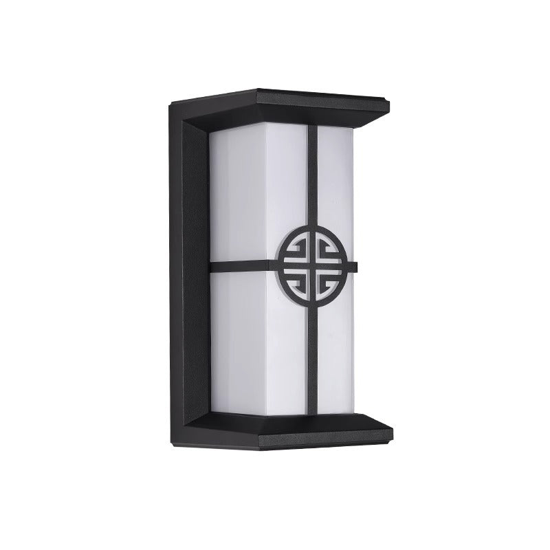 Modern Industrial Cuboid Aluminum Acrylic LED Waterproof Outdoor Wall Sconce Lamp For Outdoor Patio | Stornfield