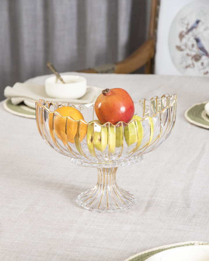 Stornfield | Lotus-shaped crystal glass decorative bowl