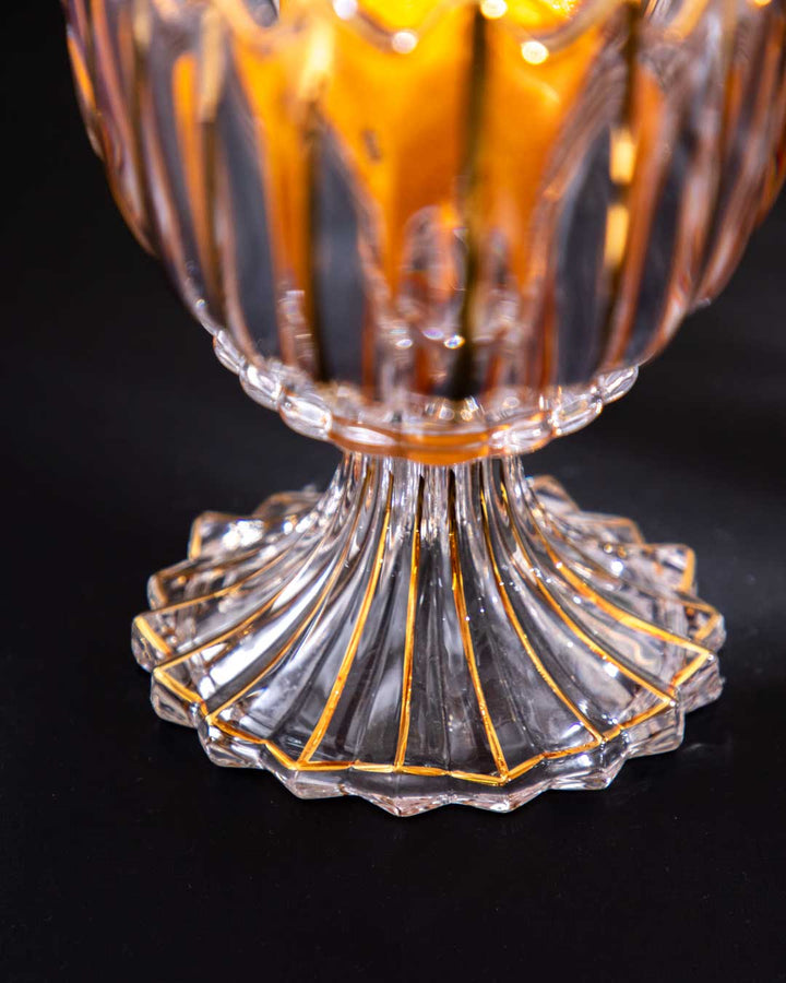 Stornfield | Lotus-shaped crystal glass decorative bowl