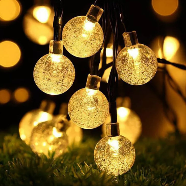 Solar string lights with ball lights - 5M-20 LED / 7M-50 LED / 12M-100 LED | Stornfield