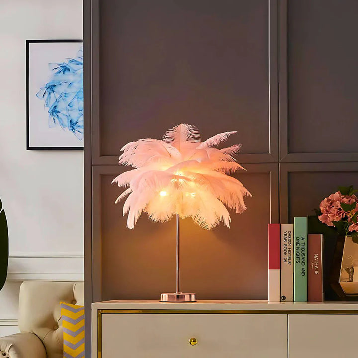 Atmospheric Feather Palm Tree Lamp - LumaPalm | Stornfield