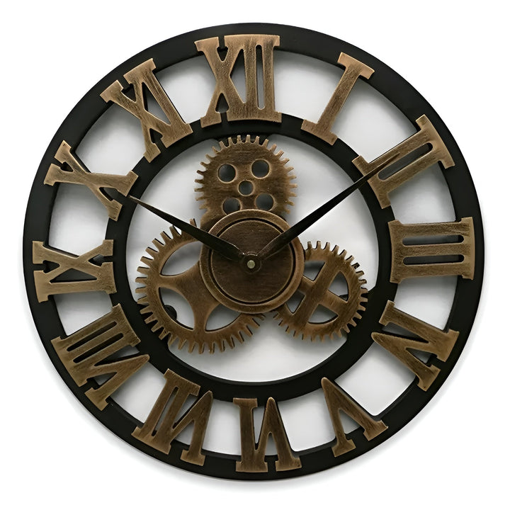 Wall clock in gear design – Industrial look for stylish wall decor | Stornfield