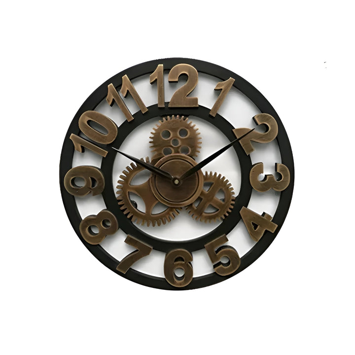 Wall clock in gear design – Industrial look for stylish wall decor | Stornfield