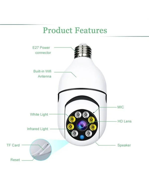 Stornfield | Wireless Wifi Bulb Security Camera