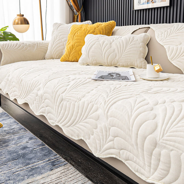 Leaf Cotton Mat Anti-scratch Protective Couch Cover 70x210 | Stornfield