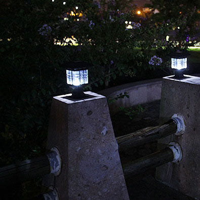 Modern Simplicity Solar Square Pillar LED Outdoor Lawn Landscape For Garden | Stornfield