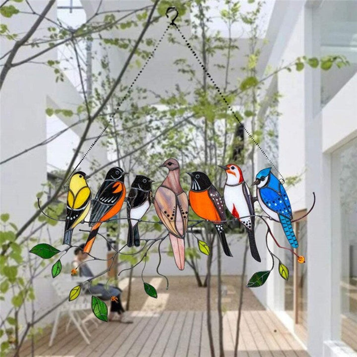 Stornfield | Stained Glass Bird Suncatcher - Francia