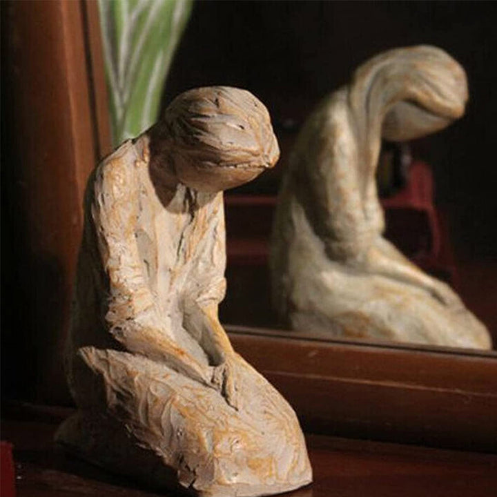 Stornfield | Sweet Hour of Prayer, beautiful hand-cast inspiring sculpture of a praying woman
