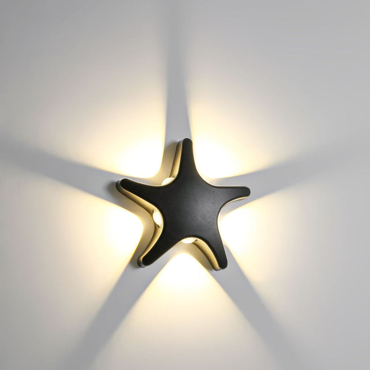 Stornfield | Contemporary Simplicity Outdoor Waterproof LED Starfish Design Aluminum Wall Light