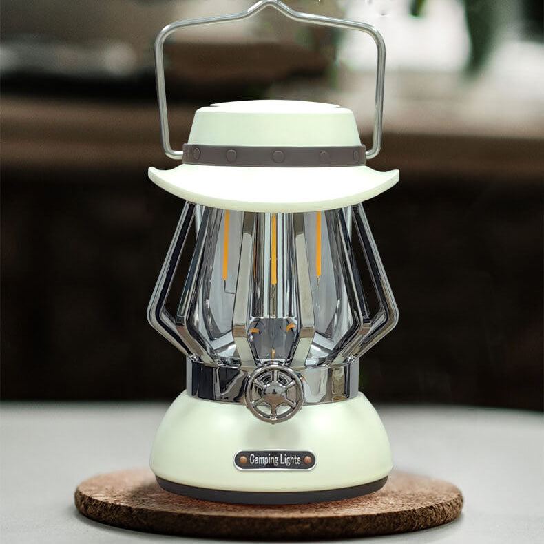 Modern Handheld Metal Texture Camping LED Outdoor Light | Stornfield