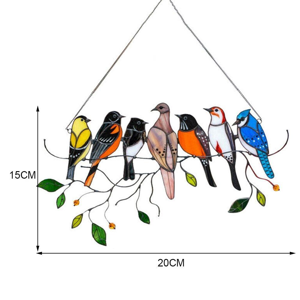 Stornfield | Stained Glass Bird Suncatcher - Francia