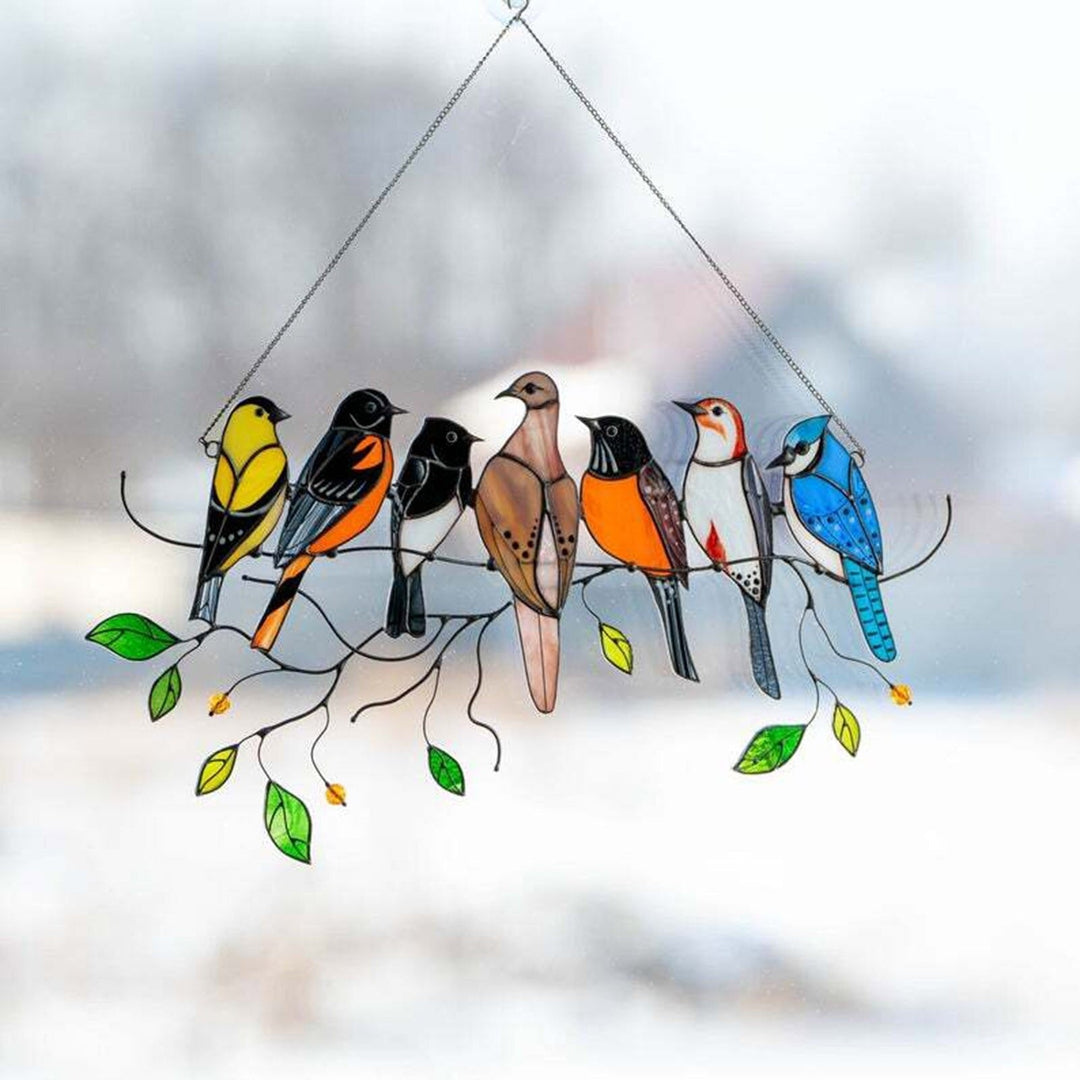Stornfield | Stained Glass Bird Suncatcher - Francia
