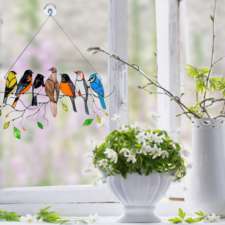 Stornfield | Stained Glass Bird Suncatcher - Francia
