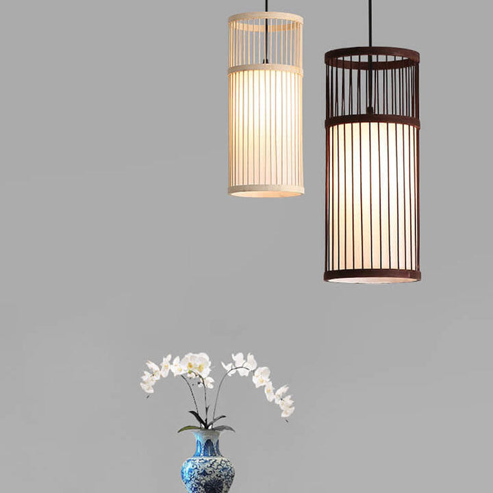Stornfield | Zen Bambora Pendant Light | Hand-Woven Bamboo Lantern | Japanese Design | Natural Elegance
