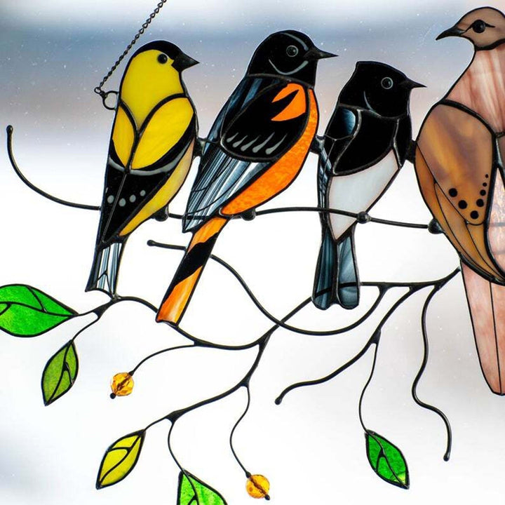 Stornfield | Stained Glass Bird Suncatcher - Francia