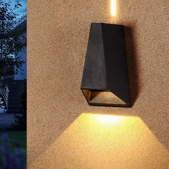 Outdoor Modern Column Geometry LED Waterproof Wall Sconce Lamp | Stornfield