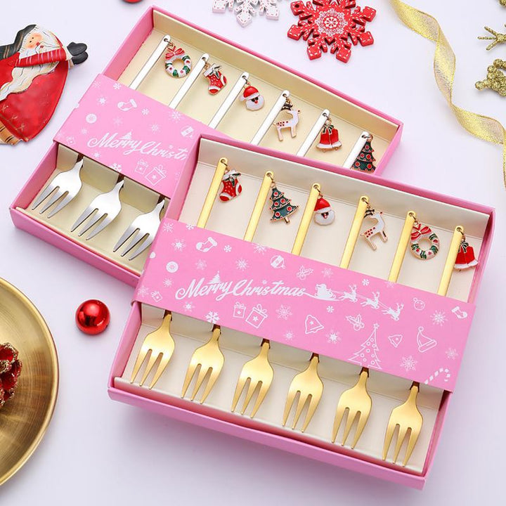Christmas Decorations for Home - Christmas Metal Spoon Gift Set | Stornfield
