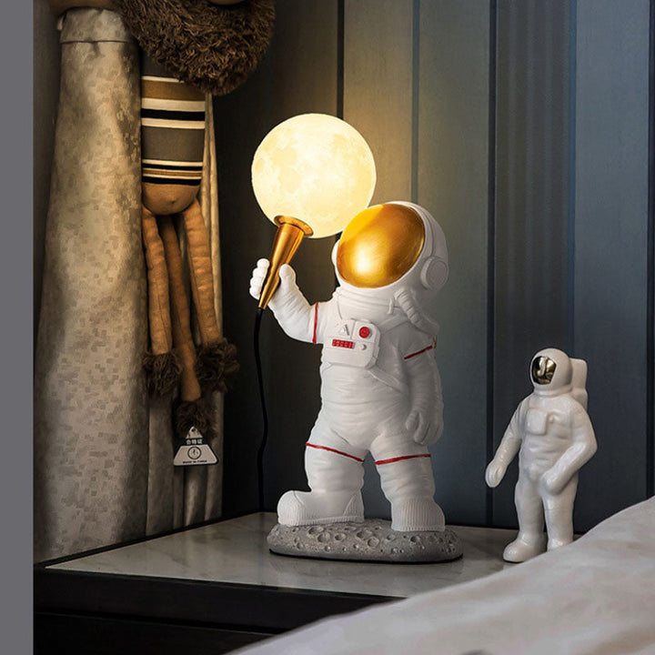 Stornfield | CosmoBuddy Astronaut Wall Lamp | Creative Design | Resin & ABS | LED Bedroom Lamp