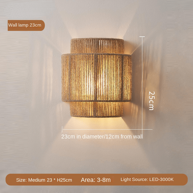 Vintage LED Lamp Bohemian Willow Natural Touch | Stornfield