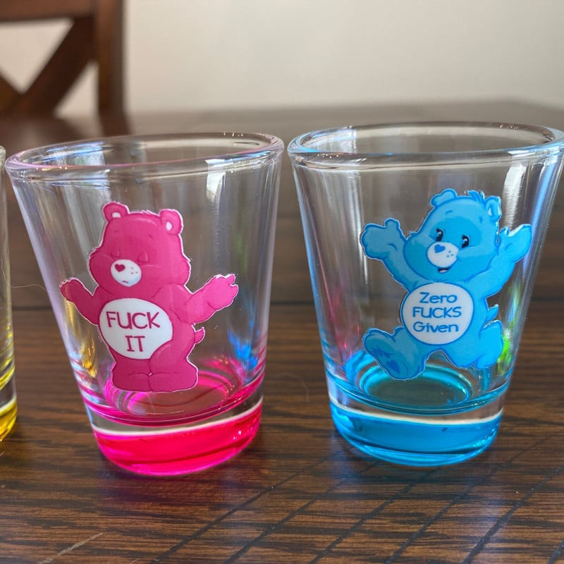 Swear Bears Shot Glasses Set, 6 Pieces | Stornfield