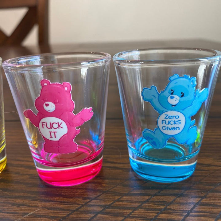 Swear Bears Shot Glasses Set, 6 Pieces | Stornfield