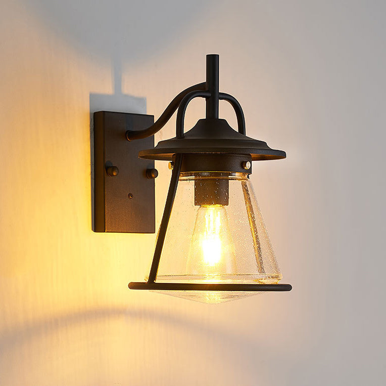 Waterproof Glass Cone Shade 1-Light Outdoor Wall Sconce Lamp | Stornfield