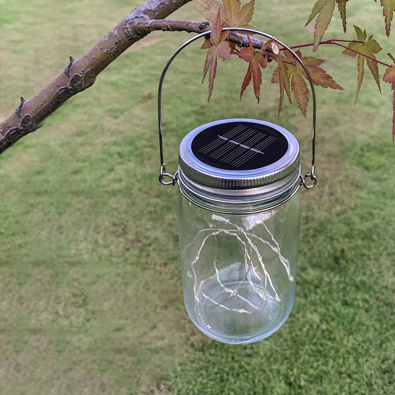 Modern Art Deco Waterproof Solar Glass Stainless Steel Copper Wire Star LED String Lights Outdoor Lighting For Garden | Stornfield