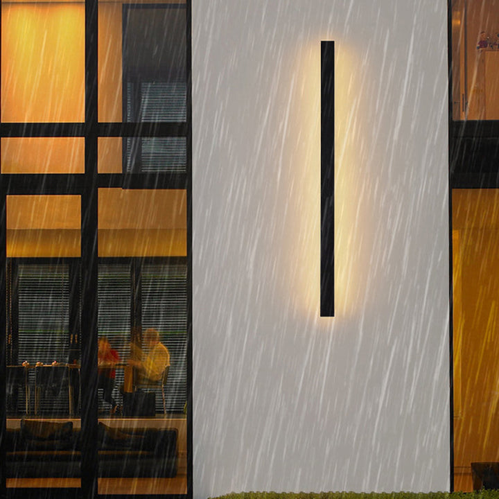 Modern Minimalist Long Rectangular Aluminum Acrylic LED Wall Sconce Lamp For Garden | Stornfield