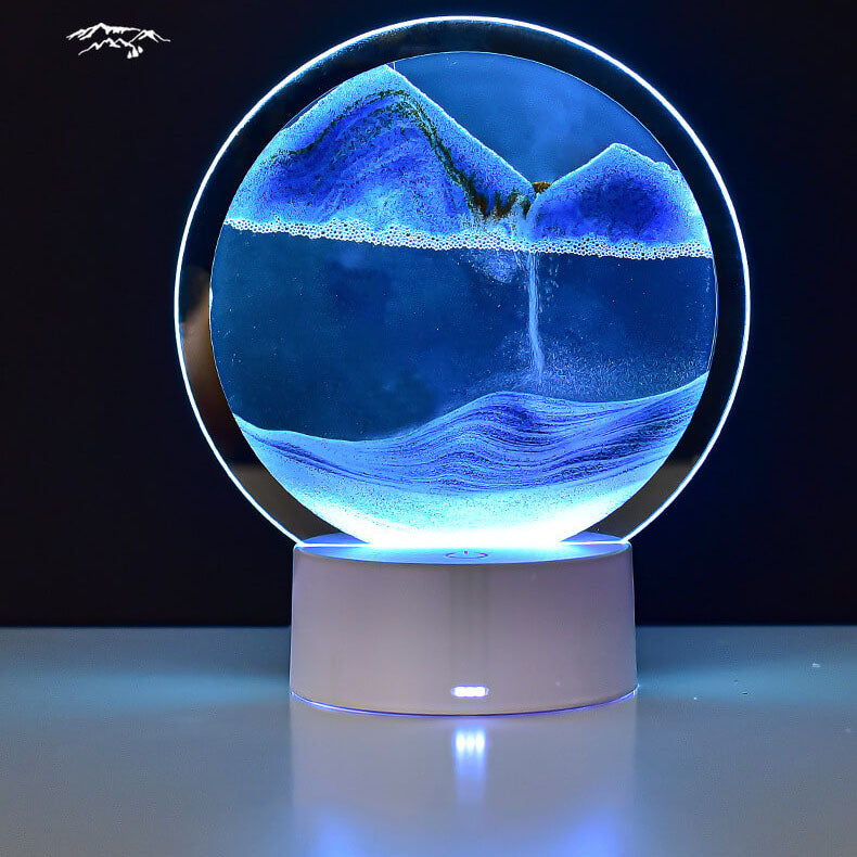 Stornfield | Creative Quicksand Round Hourglass 3D Night LED Table Lamp