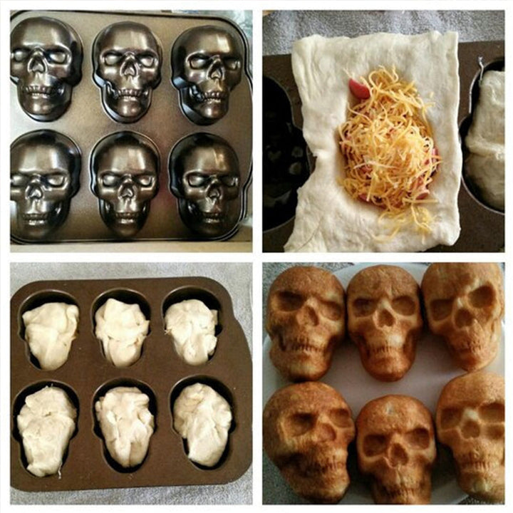 3D Skull Mold - Aluminum Cake Pan | Stornfield