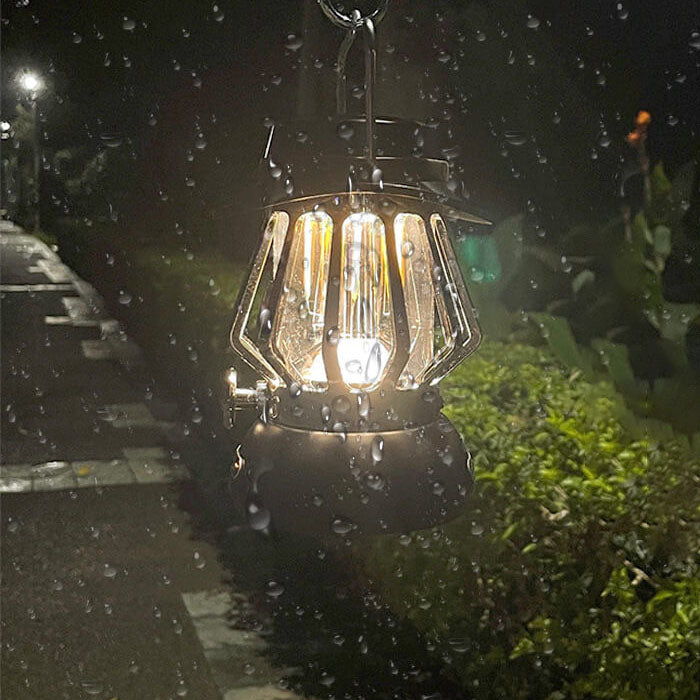 Modern Handheld Metal Texture Camping LED Outdoor Light | Stornfield