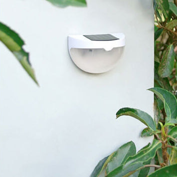 Solar Semi Circle Outdoor Waterproof Light Shadow Fence Wall Sconce Lamp | Stornfield