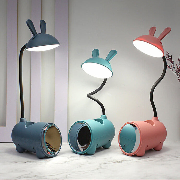 Stornfield | USB LED Touch Desk Lamp Creative Rabbit Shaped Pen Holder Cartoon