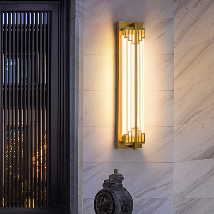 Stornfield | LumaRay Waterproof LED Wall Light | Stainless Steel Glass | Rectangular | Outdoor Terrace Lighting