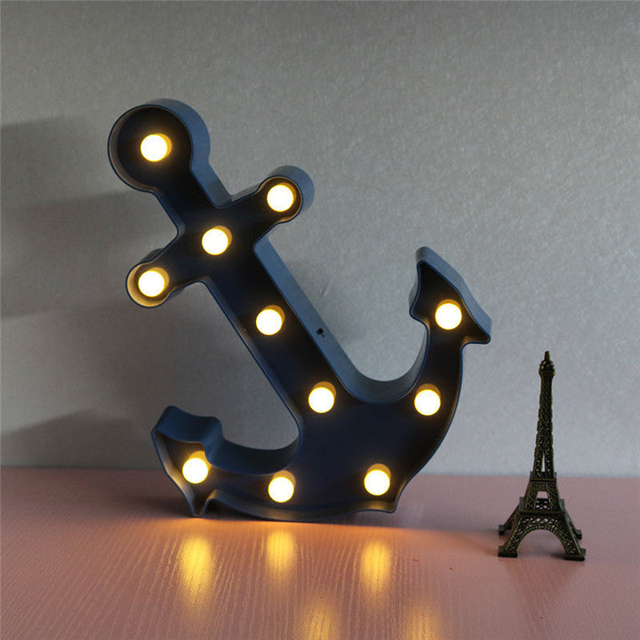 Stornfield | Applique murale LED avec ancre de bateau en ABS moderne scandinave