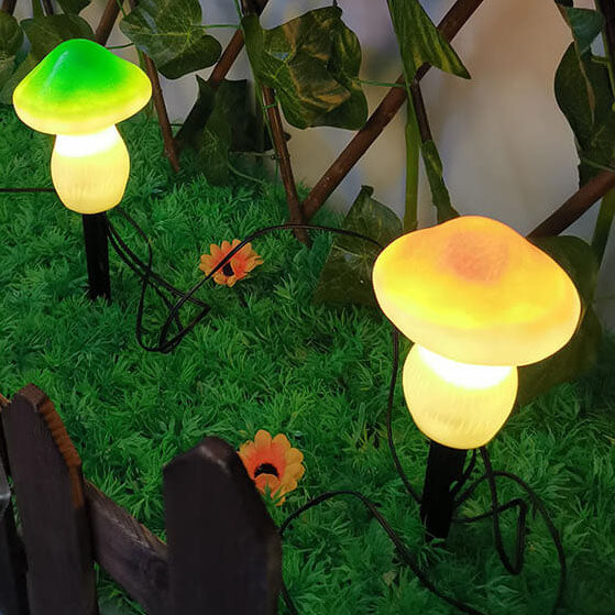 Solar Outdoor Mushroom Shape LED Garden Lawn Ground Insert Landscape Light | Stornfield