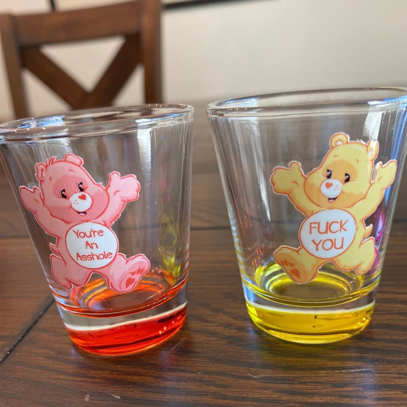 Swear Bears Shot Glasses Set, 6 Pieces | Stornfield