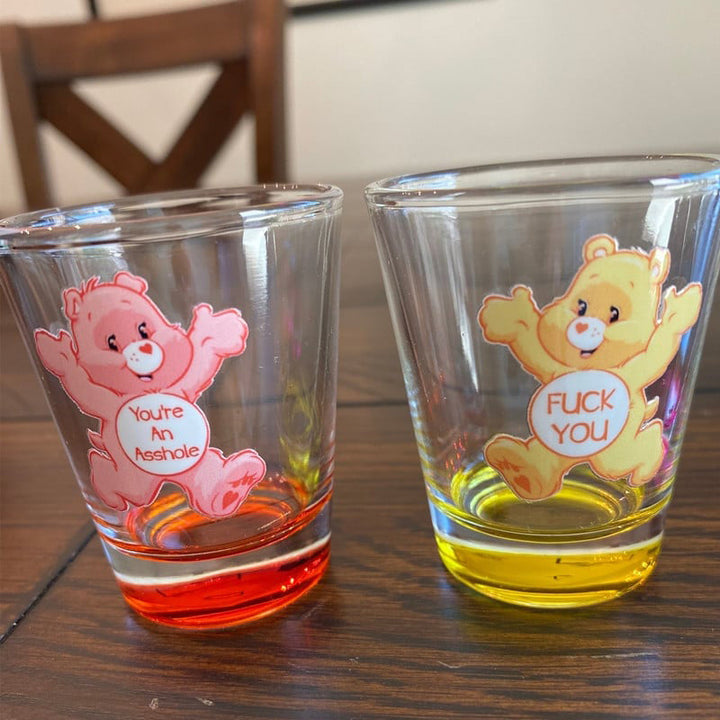 Swear Bears Shot Glasses Set, 6 Pieces | Stornfield