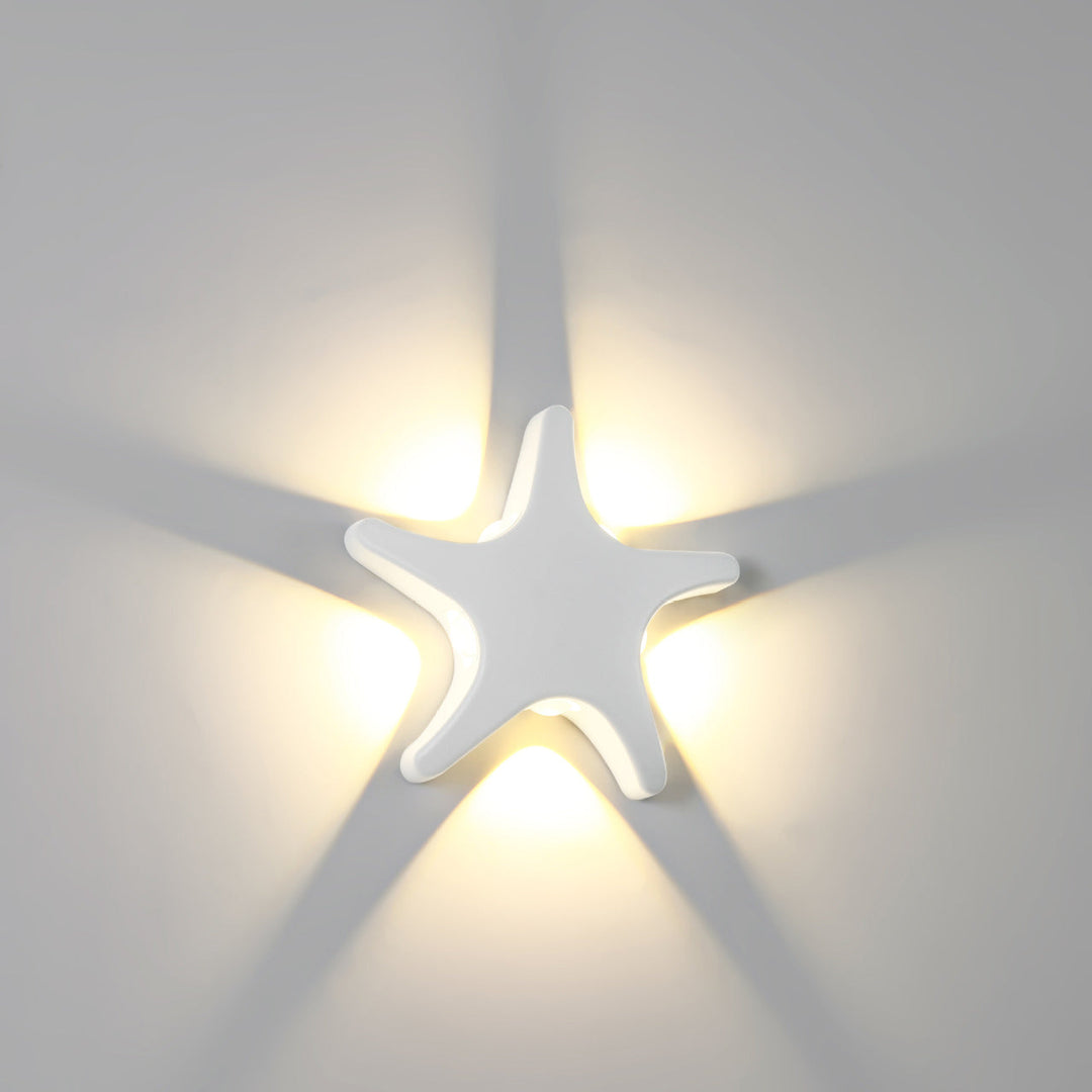 Stornfield | Contemporary Simplicity Outdoor Waterproof LED Starfish Design Aluminum Wall Light