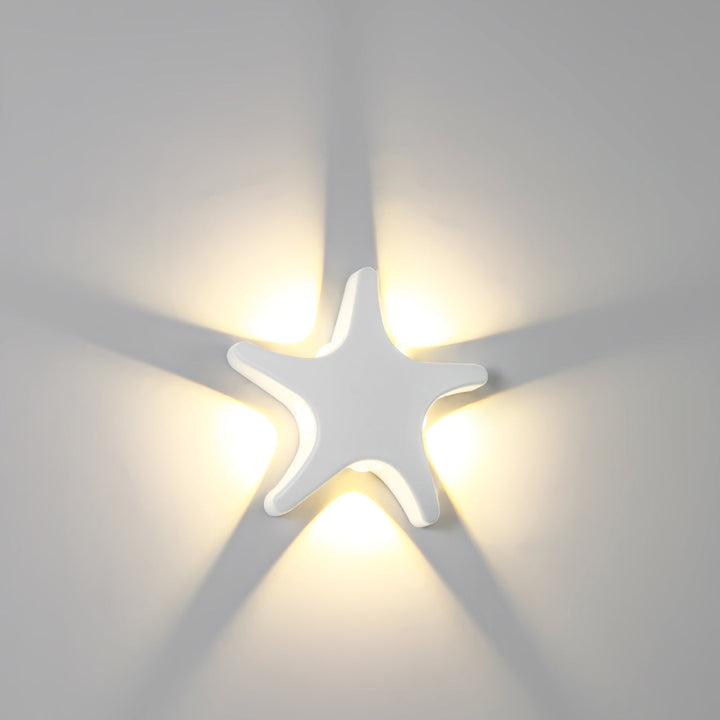 Stornfield | Contemporary Simplicity Outdoor Waterproof LED Starfish Design Aluminum Wall Light