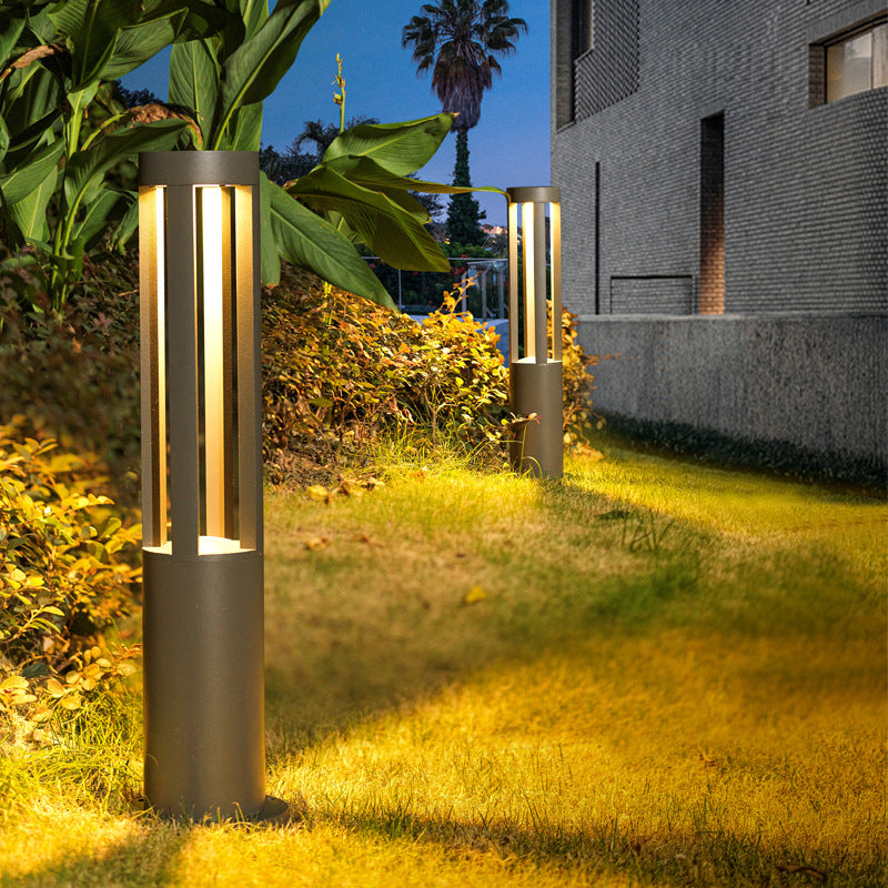 Modern Minimalist Waterproof Cylinder Square Aluminum LED Landscape Light For Garden | Stornfield