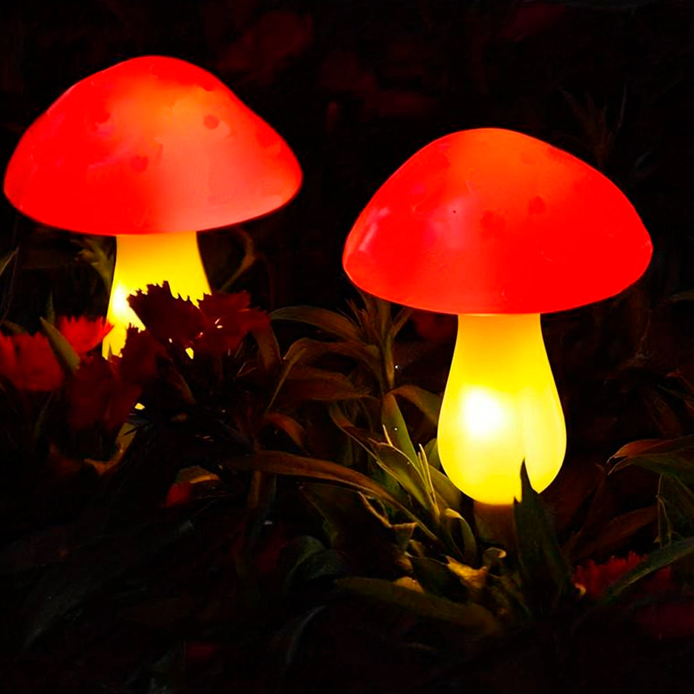 Solar LED Lamp - 3 pieces - mushrooms | Stornfield