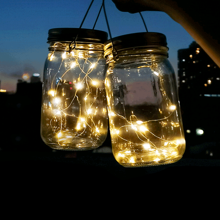 Modern Art Deco Waterproof Solar Glass Stainless Steel Copper Wire Star LED String Lights Outdoor Lighting For Garden | Stornfield
