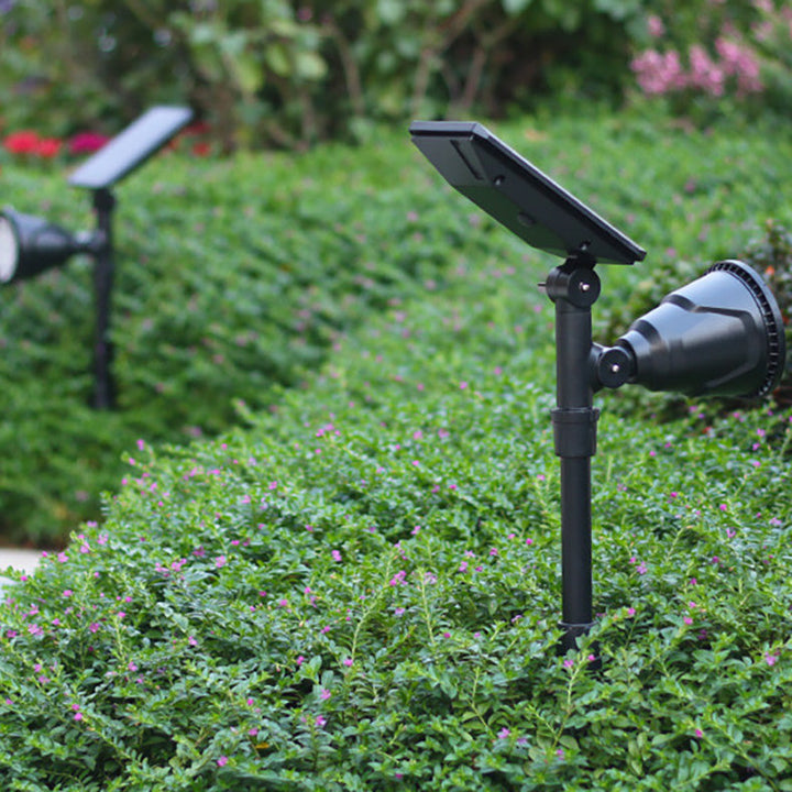 Contemporary Industrial ABS Solar Waterproof LED Spotlight Lawn Insert Light For Outdoor Patio | Stornfield
