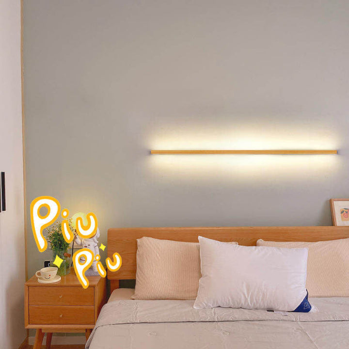 Stornfield | ZenBeam Japanese LED Wall Sconce | Solid Wood Design | Modern Accent Lighting