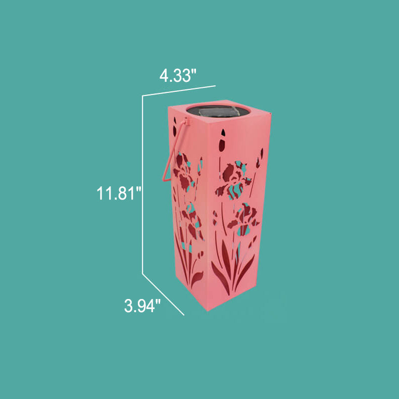Stornfield | Rose Solar Butterfly Pattern Hollow Column Waterproof LED Outdoor Decorative Lamp