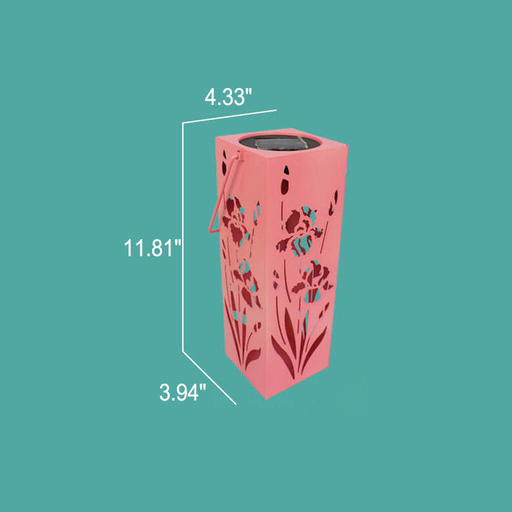 Stornfield | Rose Solar Butterfly Pattern Hollow Column Waterproof LED Outdoor Decorative Lamp